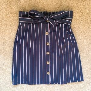 Forever 21 Striped Tie Skirt